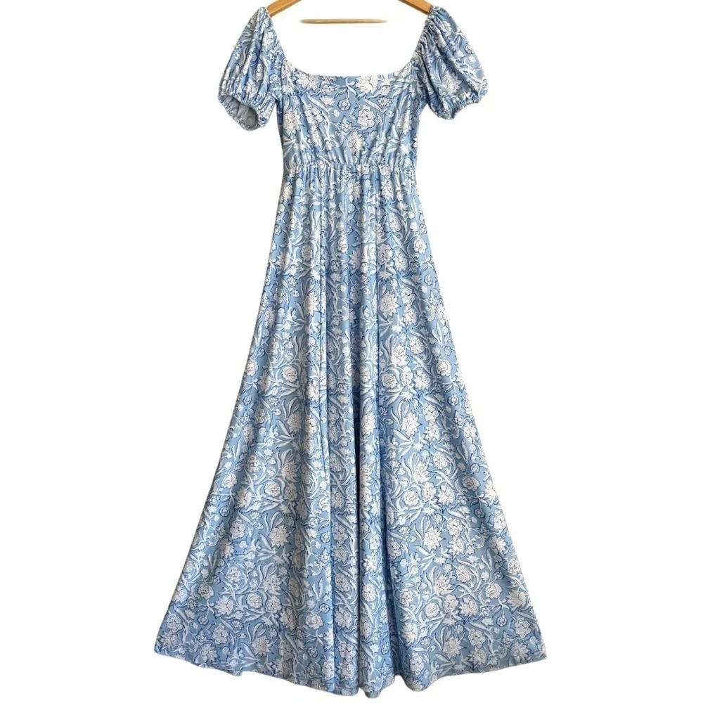 SMITH & QUINN Flowy Stretchy Floral Romantic Feminine Elizabeth Maxi Dress Sz XS - Picture 6 of 11